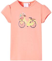 vidaXL Tricou pentru copii, corai neon, 104 GartenMobel Dekor (11070)