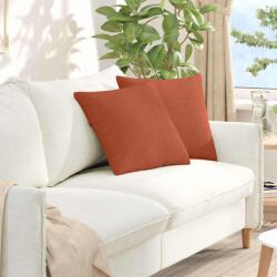 vidaXL Perne pentru canapea 2 pcs Rosu portocalie 45 x 45 cm GartenMobel Dekor (42013953)
