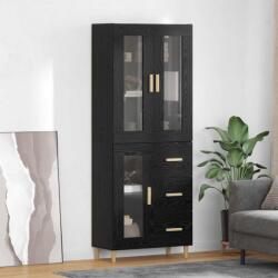 vidaXL Bufet cu sertar Stejar Negru 69, 5 x 34 x 180 cm Lemn compozit GartenMobel Dekor (3416113) Comoda