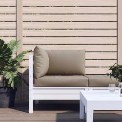 vidaXL Perne pentru canapea din paleti, 3 buc. , gri taupe, tesatura GartenMobel Dekor (361781)