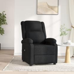 vidaXL Fotoliu rabatabil electric, negru, material textil GartenMobel Dekor (3098355)