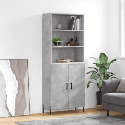 vidaXL Dulap înalt, gri beton, 69, 5x34x180, lemn compozit GartenMobel Dekor (3189265) Comoda