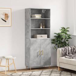 vidaXL Dulap înalt, gri beton, 69, 5x34x180, lemn compozit GartenMobel Dekor (3189241) Comoda
