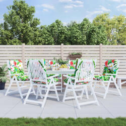 vidaXL Perne scaune cu spatar jos, 6 buc. , multicolor, textil oxford GartenMobel Dekor (377724)