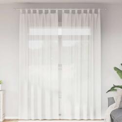 vidaXL Perdele Voile cu Bucle 2 buc Alb 140x260 cm GartenMobel Dekor (4102335)