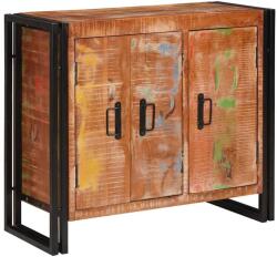 vidaXL Mese cu usi Maro 80 x 33 x 70 cm Lemn masiv recuperat si metal GartenMobel Dekor (4104750) Comoda