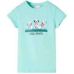 vidaXL Tricou pentru copii, verde menta deschis, 140 GartenMobel Dekor (11098)