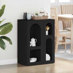 vidaXL Bufet Negru 59 x 35 x 80.5 cm Lemn compozit GartenMobel Dekor (891315) Comoda