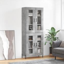 vidaXL Dulap înalt, gri beton, 69, 5x34x180, lemn compozit GartenMobel Dekor (3198285) Comoda