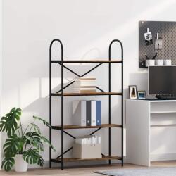 vidaXL Raft pentru carti Stejar afumat 80 x 30 x 146 cm Lemn compozit GartenMobel Dekor (879895) Biblioteca