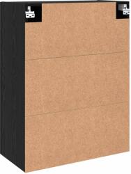 vidaXL Dulap montat pe perete 2 pcs Stejar Negru 69, 5 x 34 x 90 cm GartenMobel Dekor (3394520) Comoda