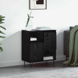 vidaXL Bufet Stejar negru 60 x 35 x 70 cm Lemn compozit GartenMobel Dekor (879491) Comoda