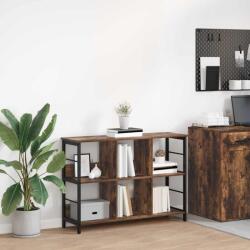 vidaXL Raft pentru carti Stejar fumuriu 102 x 32 x 72, 5 cm GartenMobel Dekor (884014) Biblioteca