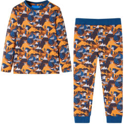 vidaXL Pijamale de copii cu maneci lungi cognac 116 GartenMobel Dekor (12691)