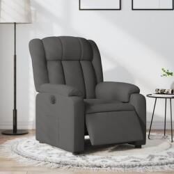 vidaXL Fotoliu rabatabil electric, gri închis, material textil GartenMobel Dekor (3205293)