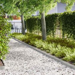 vidaXL Margine pentru gazon 30 pcs Argintiu 100 x 0.05 x 20 cm GartenMobel Dekor (865940)