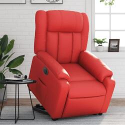vidaXL Fotoliu rabatabil electric cu ridicare, rosu, piele ecologica GartenMobel Dekor (3205283)