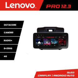 Lenovo Navigatie Lenovo PRO 12.3 pentru Isuzu D-Max, QLED, 8GB RAM, 256GB (KIT-2234+PRO-12.3-8+256_v1)