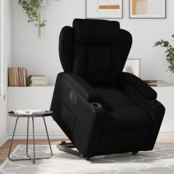 vidaXL Fotoliu rabatabil electric cu ridicare, negru, piele ecologica GartenMobel Dekor (3204558)