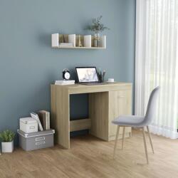 vidaXL Birou, stejar Sonoma, 100 x 50 x 76 cm, PAL GartenMobel Dekor (801799)
