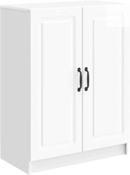 vidaXL Bufet Alb foarte lucios 66 x 34, 5 x 87 cm Lemn prelucrat GartenMobel Dekor (895739) Comoda
