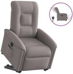 vidaXL Fotoliu electric rabatabil cu ridicare, gri taupe, textil GartenMobel Dekor (3303281)