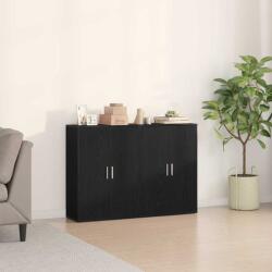 vidaXL Bufet 2 pcs Stejar Negru 60 x 31 x 84 cm Lemn compozit GartenMobel Dekor (3334304) Comoda