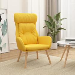 vidaXL Scaun de relaxare, galben mustar, material textil GartenMobel Dekor (341297)
