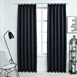 vidaXL Draperii opace cu carlige, 2 buc. , antracit, 140 x 245 cm GartenMobel Dekor (134424)