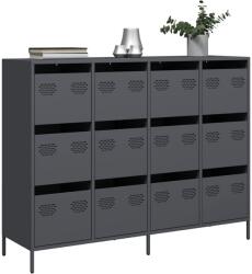 vidaXL Dulap, antracit, 135x39x103, 5 cm, otel laminat la rece GartenMobel Dekor (3307175) Comoda