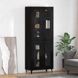 vidaXL Bufet Pe perete Stejar Negru 69, 5 x 34 x 180 cm Lemn compozit GartenMobel Dekor (3416069) Comoda