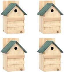 vidaXL Casute de pasarele, 4 buc. , 23x19x33 cm, lemn de brad GartenMobel Dekor (47248)