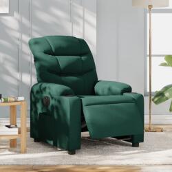 vidaXL Fotoliu rabatabil electric, verde închis, material textil GartenMobel Dekor (3206633)