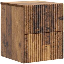 vidaXL Noptiera suspendata cu 2 sertare, finisaj lemn vechi, 33x34, 5x40 cm (898481)