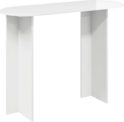 vidaXL Masa de consola Alb foarte lucios 100 x 39, 5 x 75 cm GartenMobel Dekor (8001153)