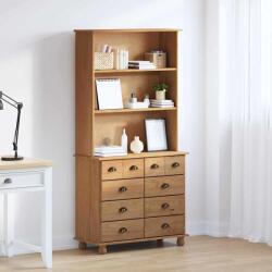 vidaXL Hutch ASKIM Ceara de Miere 91 x 40 x 184 cm Lemn de pin masiv GartenMobel Dekor (3334642) Comoda