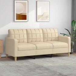 vidaXL Canapea cu 3 locuri, crem, 180 cm, material textil GartenMobel Dekor (359101) Canapea
