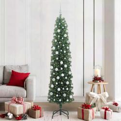 vidaXL Brad de Craciun artificial Verde 210 cm PVC si otel si plastic GartenMobel Dekor (3394959)