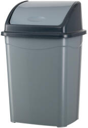 PLANET Billenőfedeles szemetes kuka, műanyag, szürke/antracit, 50 L - diamanteclean