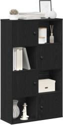 vidaXL Biblioteca Stejar negru 60x24x101, 5 cm Lemn prelucrat GartenMobel Dekor (860392) Biblioteca