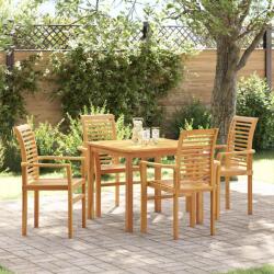 vidaXL Scaun de sufragerie 2 pcs Maro 62.5 x 54 x 95.5 cm GartenMobel Dekor (42007596)