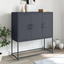 vidaXL Dulap înalt, antracit, 100, 5x39x107 cm, otel GartenMobel Dekor (846538) Comoda