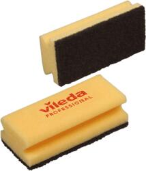 Vileda Heavy Duty dörzsi szivacs, 7x15 cm, sárga szivacs/fekete dörzsi