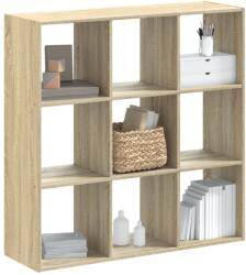 vidaXL Biblioteca, stejar sonoma, 102x32x102 cm, lemn prelucrat GartenMobel Dekor (852818) Biblioteca