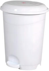 PLANET Pedálos szemetes kuka, műanyag, LUXURY fehér, kivehető kosárral, 12L NO3 - diamanteclean