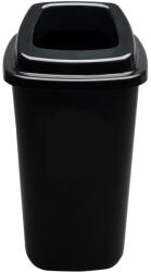 Plafor Sort szelektív hulladékgyűjtő, szemetes 28L fekete/fekete - diamanteclean