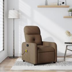 vidaXL Fotoliu de masaj rabatabil, maro, material textil GartenMobel Dekor (374210)