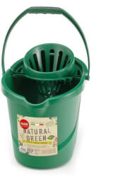 FASS Natural Green felmosó vödör csavarókosárral, ovális, zöld - diamanteclean