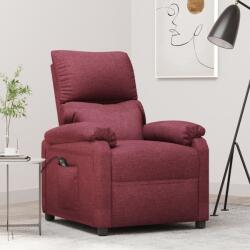 vidaXL Fotoliu rabatabil electric, rosu vin, material textil GartenMobel Dekor (3098428)