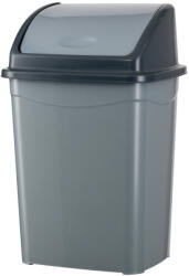 PLANET Billenőfedeles szemetes kuka, műanyag, szürke/antracit 4 L - diamanteclean